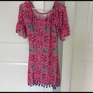 Simply southern beach shell dress sz small